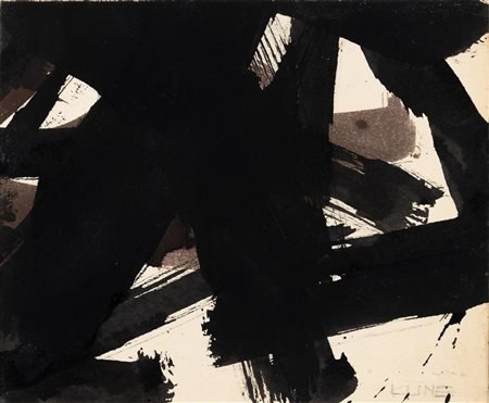 Franz Kline 1910 Wilkes-Barre (USA)-1962 New York Senza titolo inchiostro su...