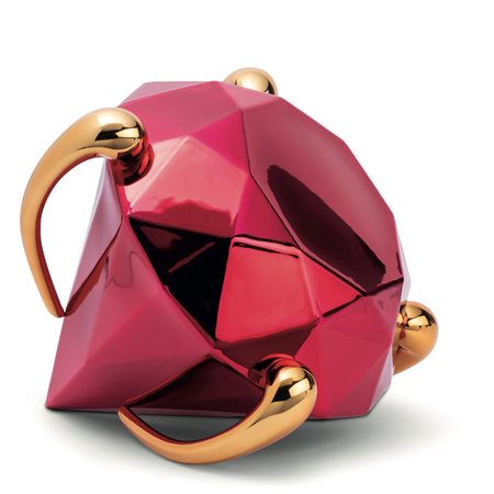 Jeff Koons Nascita: 1955 York (USA) Diamond (Red) scultura in porcellana...