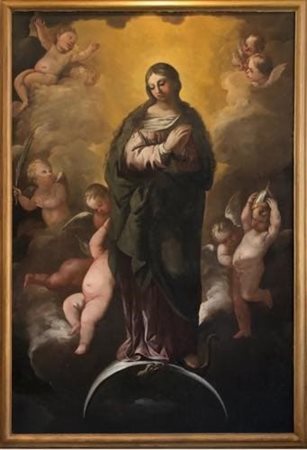  
Maestro dell'Italia centro-meridionale della seconda metà del XVII secolo. Immacolata Concezione in gloria di dodici angeli.  
 