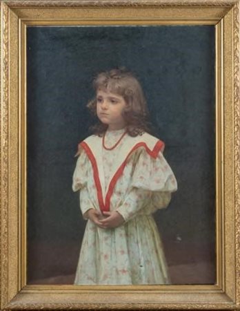  
Pittore della fine del XIX secolo. Bambina con collana di corallo, 1899.  
 