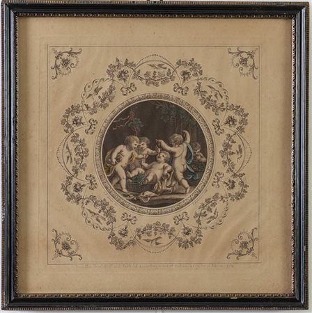  
Michelangelo Pergolesi (notizie 1760-1801). Da un disegno di Giovan Battista Cipriani (1727-1785). Baccanale di putti. 
 