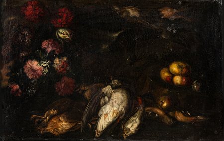 Scuola toscana del secolo XVII - Natura morta con fioriOlio su tela77 x 48,3 cm