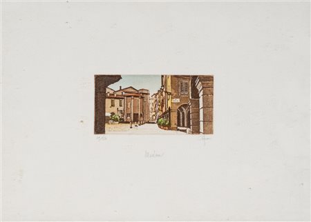 Scuola italiana del secolo XX - ModenaAcquaforte, es. 39/15025,5 x 35,5 cm...