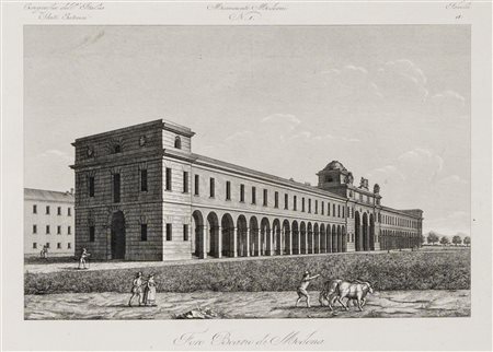 Scuola italiana del secolo XIX - Monumenti e vedute pittoricheStampa24 x 30,5 cm