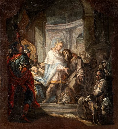 Pietro Gilardi (attribuito) (Milano, 1677 - 1733) - San Francesco di Paola e...