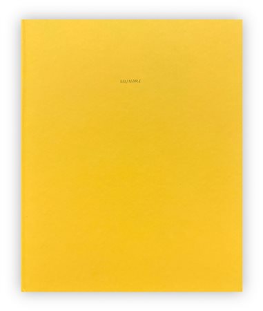 BRUNO MUNARI (1907-1998) - Bruno Munari. Libro illeggibile bianco nero giallo, 2011