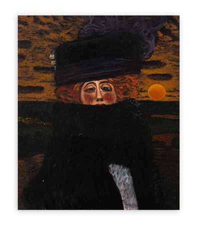 ANTONIO SALIOLA (1939) - Ritratto notturno di merenda Klimt, 1973