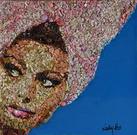 Lady Be SOPHIA LOREN, 2016 plastica e resina applicati su tavola smaltata, cm...