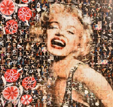 Maria Murgia OMAGGIO A MARILYN MONROE, 2019 fotomosaico digitale montato su...