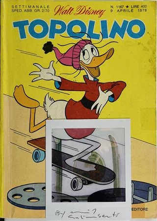 Maurizio Galimberti TOPOLINO N. 1167 polaroid applicata su fumetto, cm...