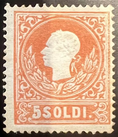 Antichi Stati Italiani - Lombardo Veneto - 1858 - 5 soldi rosso I tipo (25)