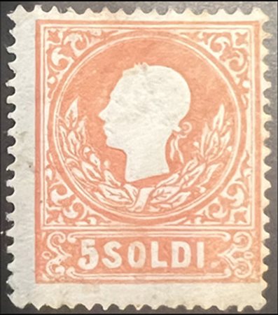 Antichi Stati Italiani - Lombardo Veneto - 1858 - 5 soldi rosso I tipo (25)