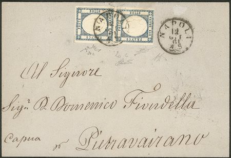 Antichi Stati Italiani - Napoli - Province Napoletane - 1861 - Coppia orizzontale (20c)