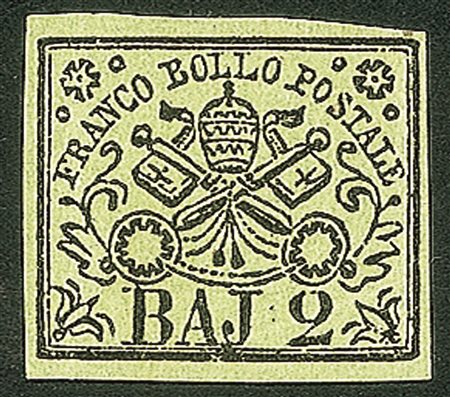 Antichi Stati Italiani - Stato pontificio - 1852 - 2 baj (3)