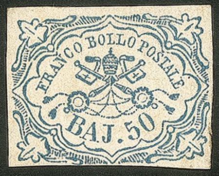 Antichi Stati Italiani - Stato pontificio - 1852 - 50 baj (10)