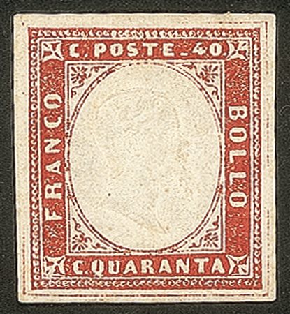 Antichi Stati Italiani - Sardegna - 1857 - 40 cent (16A cat.7000+)