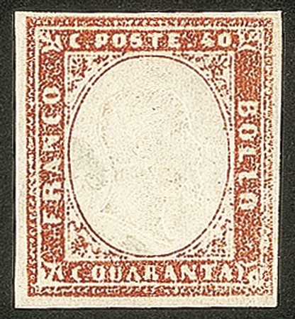 Antichi Stati Italiani - Sardegna - 1857 - 40 cent (16Ab)