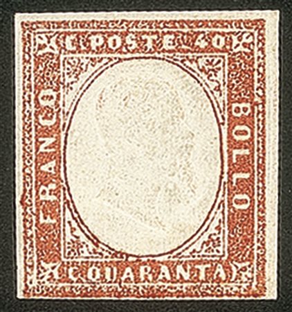 Antichi Stati Italiani - Sardegna - 1857 - 40 cent (16Ab)