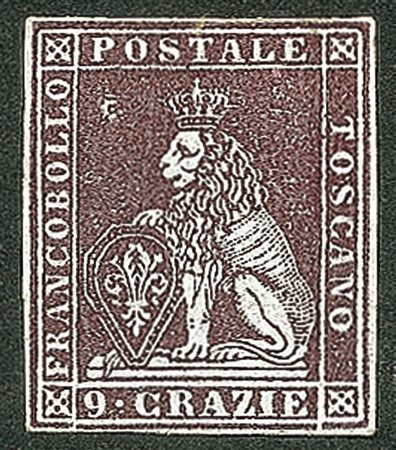 Antichi Stati Italiani - Toscana - 1851 - 9 crazie (9a cat.45000)