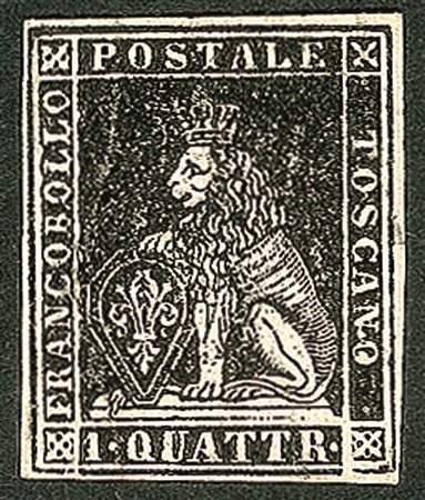 Antichi Stati Italiani - Toscana - 1857 - 1 quattrino nero (10 cat.3500)