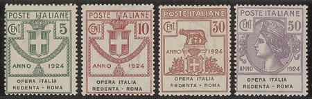 Regno - Vittorio Emanuele III - 1924 - Parastatali - Opera Italiana Redenta - Roma (46/49)