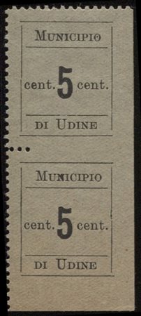 Occupazioni I guerra mondiale - Municipio di Udine - 5 cent (1f)