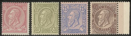 BELGIO - 1884 - Re Leopoldo II (46/52)