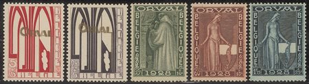 BELGIO - 1928 - Abbazia di Orval (258/266)