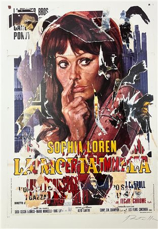 Mimmo Rotella “La Mortadella (Sophia Loren)”