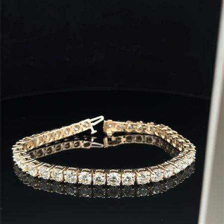 BRACCIALE TENNIS IN ORO 18K CON DIAMANTI PER 18 CT