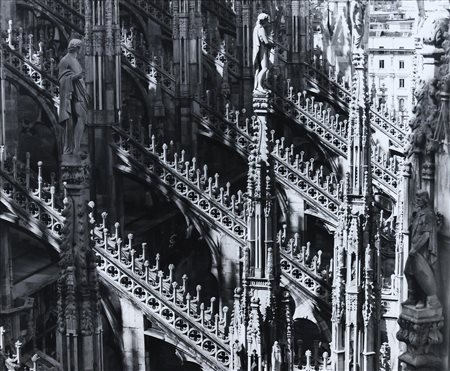 Aurelio Amendola (Pistoia 1938) Duomo Milano Stampa fotografica 49x59 cm...