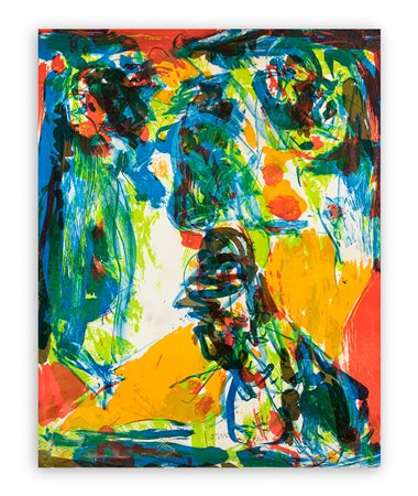 ASGER JORN (1914-1973) - Senza Titolo (El circulo de piedra), 1970