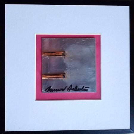 BERNARD AUBERTIN (1934-2015) Titolo -Fiammiferi Bruciati 2008- CM 12X12 Opera...