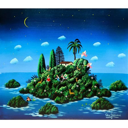 Elio  Gervasi (XX secolo)  - Isola Bella Taormina, 1983