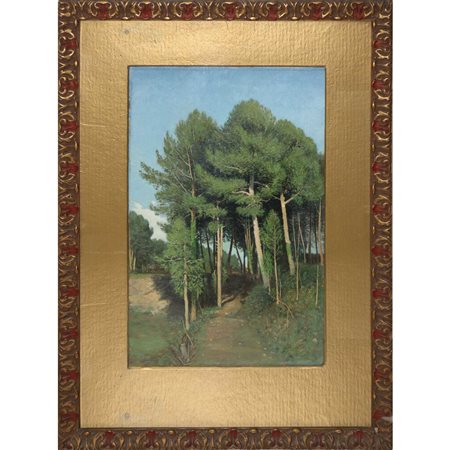 Paesaggio con alberi, 20° century painter