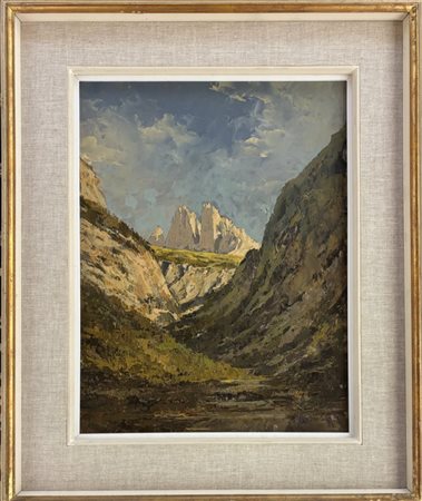 Ambrogio Vismara Seregno 1900 - 1994 Milano, Le Cime di Lavaredo, Dolomiti 