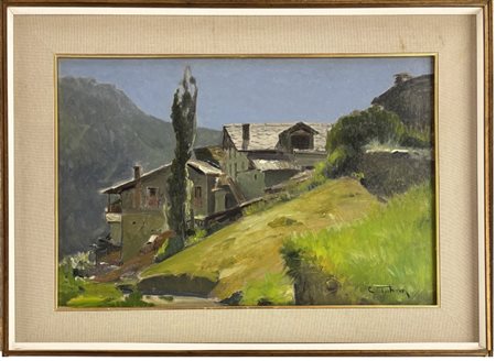 Cesare Tubino Genova 1899 - 1990 Torino Paesaggio Montano 