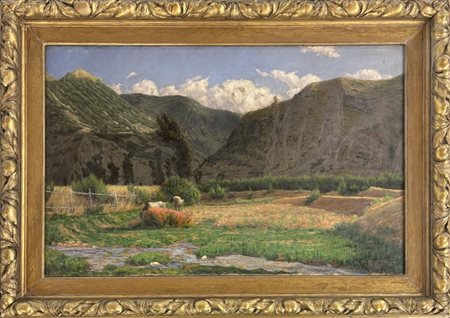 Canuto Borelli Asti 1852 -1928 Paesaggio