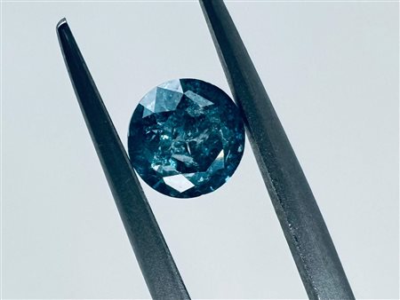 DIAMANTE NATURALE 1.00 CT FANCY BLU VIVIDO - I3 - C40901-31