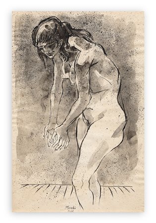 GABRIELE MUCCHI (1899-2002) - Senza Titolo (Nudo), 1968