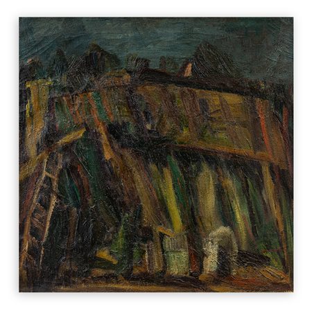 BRUNO CASSINARI (1912-1992) - Pagliai, Paesaggio, 1945