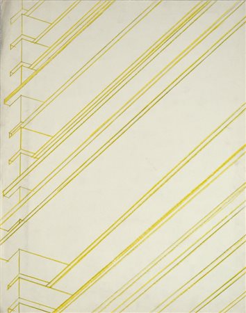 IGNOTO Senza titolo, 1970 Tecnica mista su carta cm. 71,5x54 Firma...