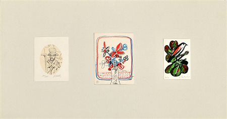 Lotto unico di tre litografie: - Antonio Possenti cm. 13x10 – es. 180/250 -...