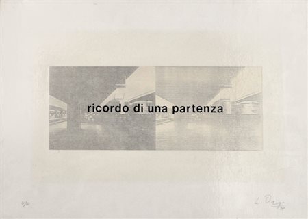 LUCIANO ORI Ricordo di una partenza, 1978 Multiplo su faesite – es. 4/10 cm....