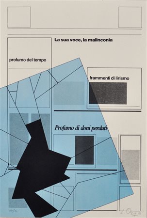 LUCIANO ORI Poesia del quotidiano, 1993 Litografia a colori – es. 44/50 cm....