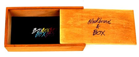 FABIO DE POLI Blackboard & box Serigrafia a colori in cassetta di legno – es....