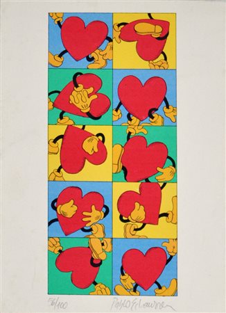 PABLO ECHAURREN Senza titolo Litografia a colori – es. 56/100 cm. 31x22 Firma...