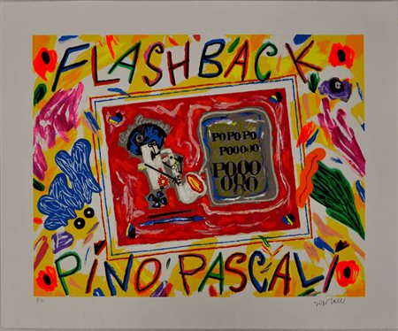 BRUNO DONZELLI Flashback Pino Pascali Litografia a colori – es. P. A. cm....
