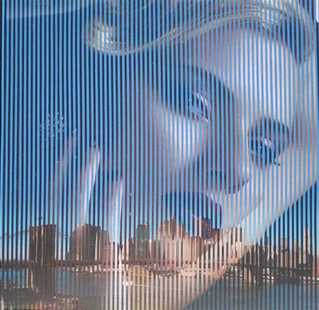 MALIPIERO Scarlett Johansson, 2014 Collage su tavola cm. 30x30 Firma, data e...