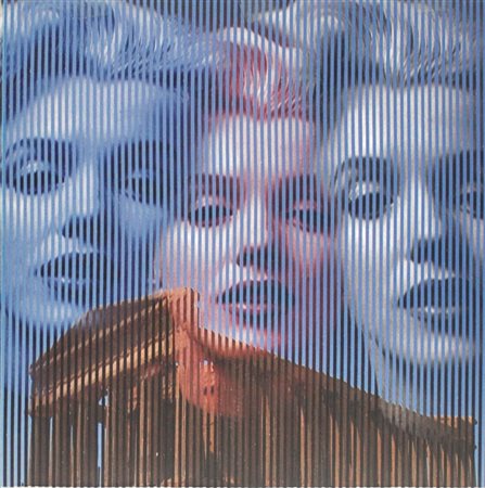 MALIPIERO Tautologia di Marilyn, 2013 Collage su tavola cm. 30x30 Firma, data...